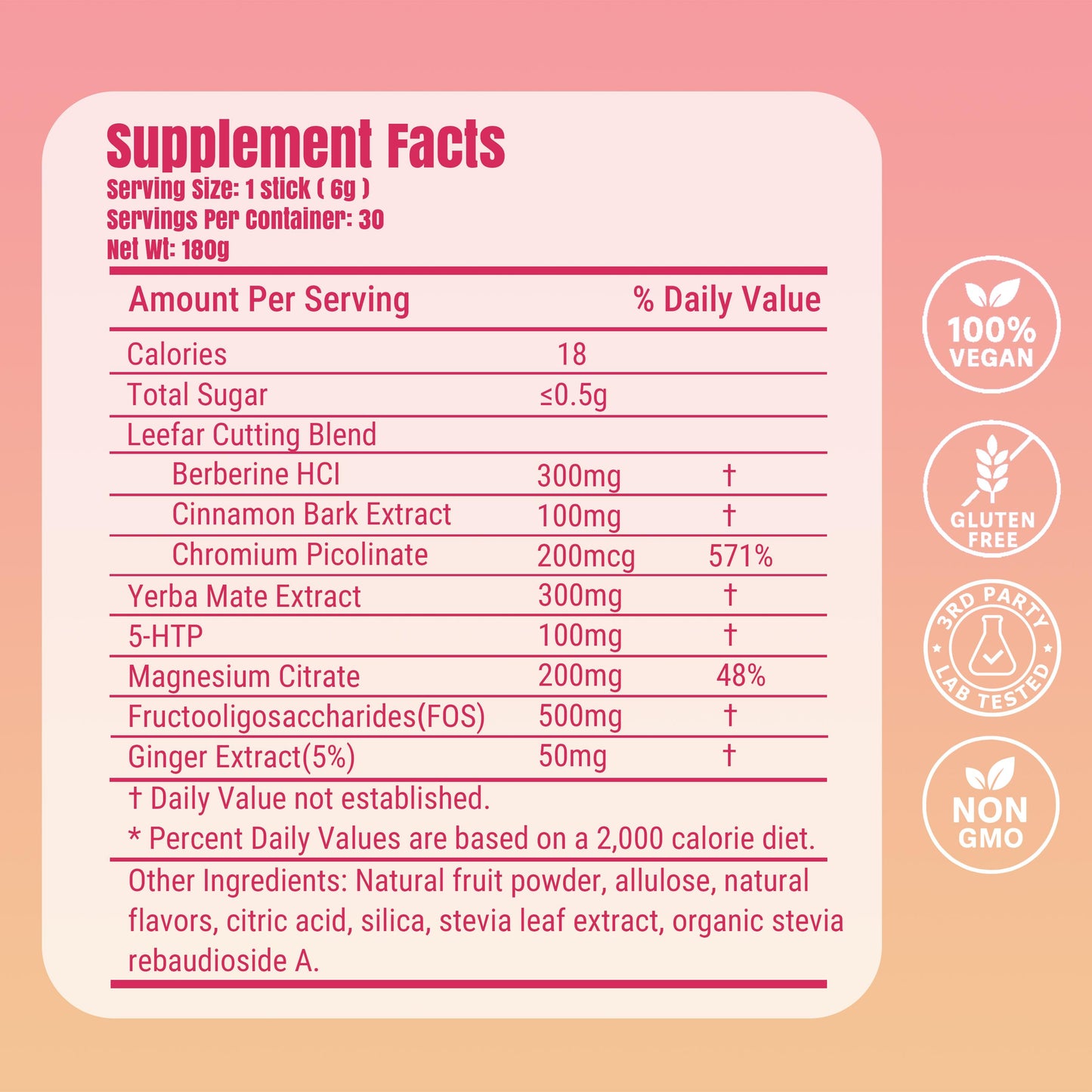 BerryBurn Strawberry Açaí Cutting Mix — No Chalk, No Compromise | 30 Servings